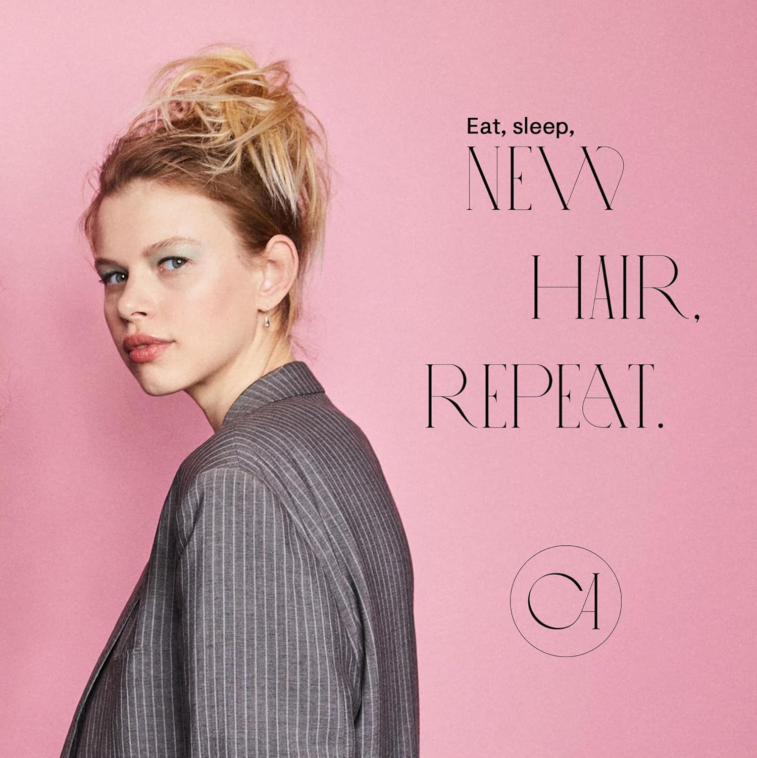 CAISHA Prettyshop – Banda elástica grande XXL tipo postizo de cabello trenzado apenas ondulado, ideal para peinados recogidos o rodetes desaliñados,