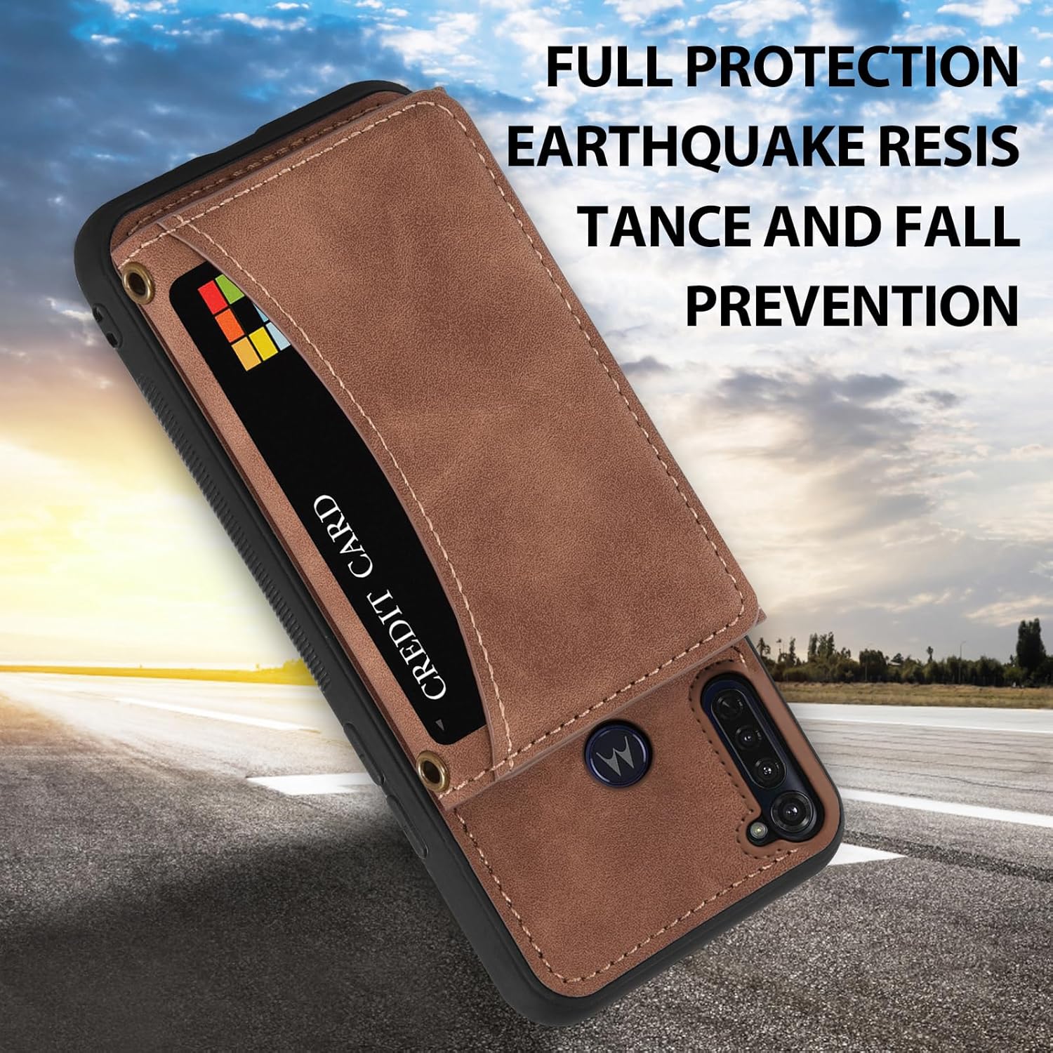 Asuwish Funda tipo cartera para Moto G Stylus 2020 MotoG Pro con protector de pantalla de vidrio templado y soporte para tarjetas, accesorios para