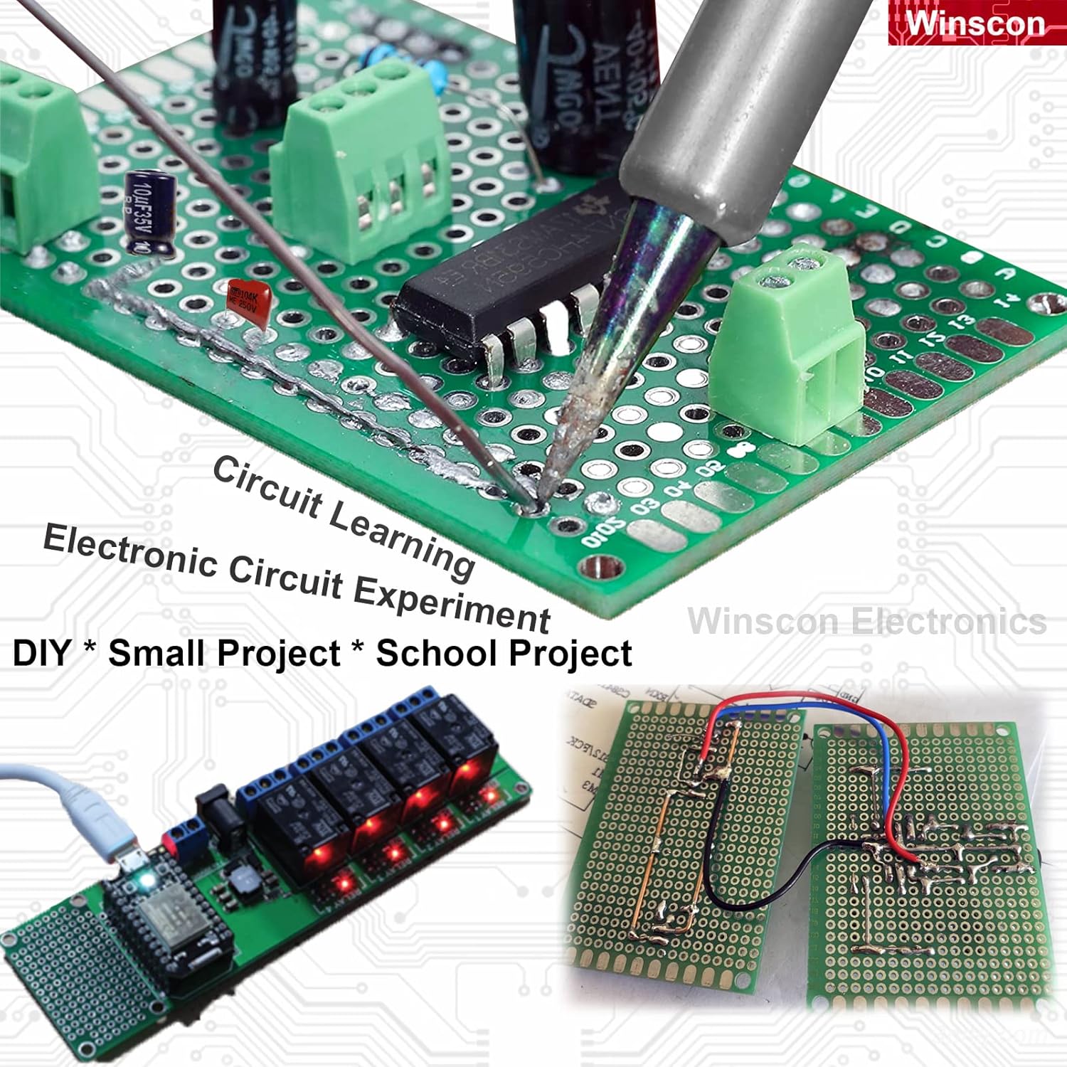 10 placas de PCB prototipo, kit de prototipo de placas PCB de doble cara, 8 x 12, diseño universal de PCB de bricolaje, placa de circuito impresa,