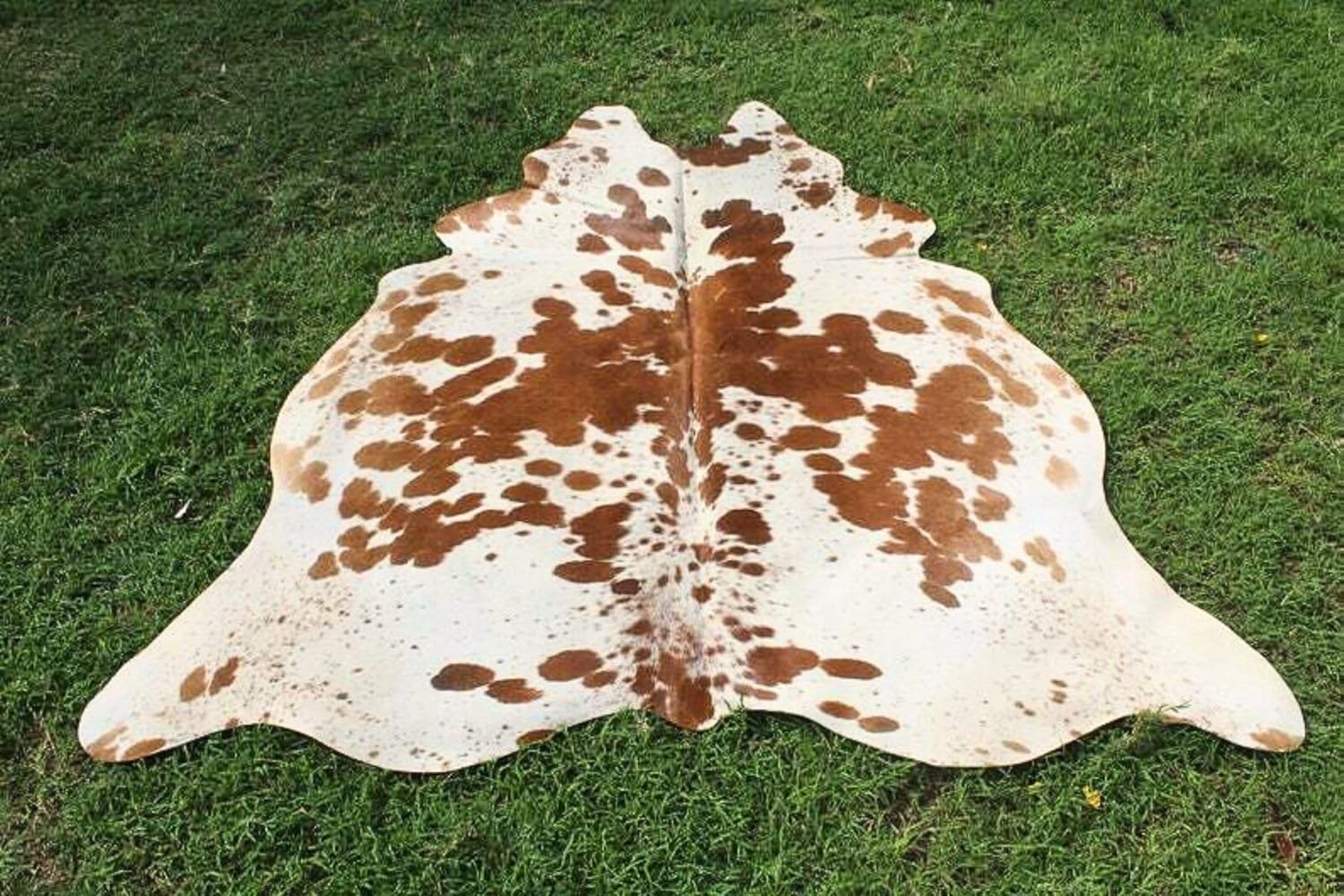 DECIMAL Cowhides – Alfombra de piel de vaca natural, alfombra de piel de vaca para dormitorio y sala de estar, alfombra decorativa moderna de piel