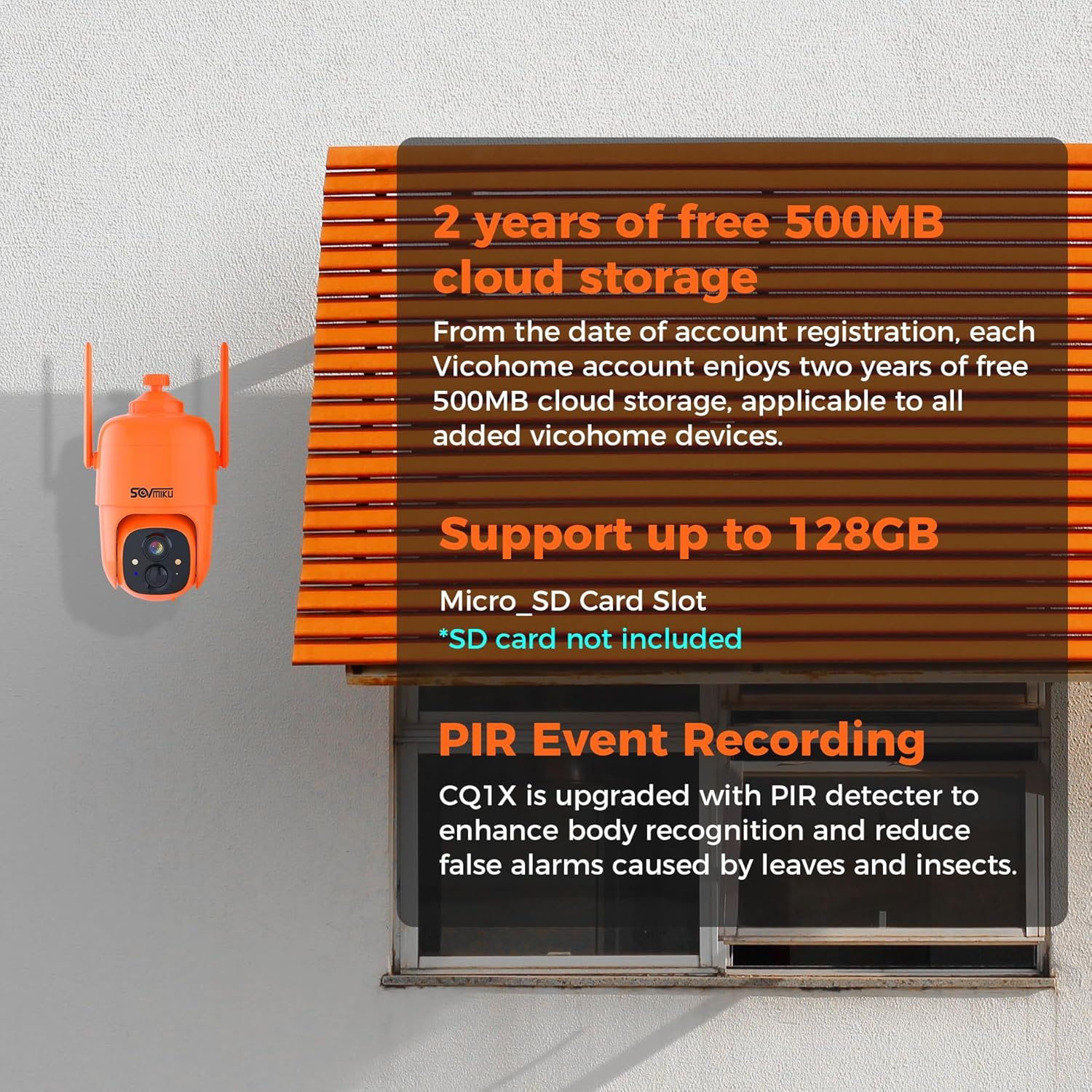 Sovmiku Hephaestus X1 2K Cámara de seguridad solar de defensa activa inalámbrica para exteriores, 2 años de almacenamiento en la nube gratuito,