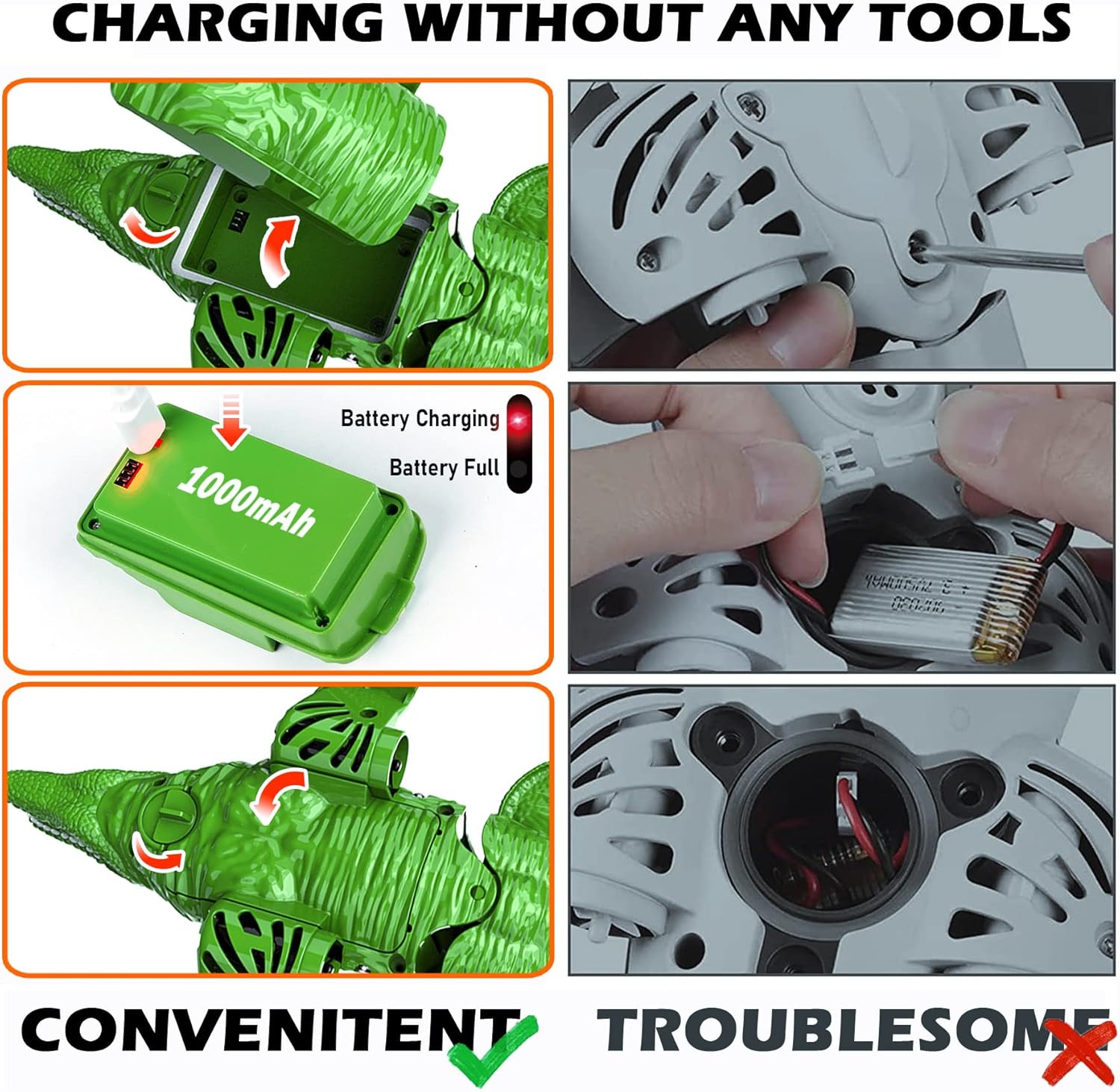 Coches de control remoto 4WD Gesture y dinosaurio de control remoto 2WD, 2.4 G, control remoto, giro todoterreno, barcos a control remoto, juguetes