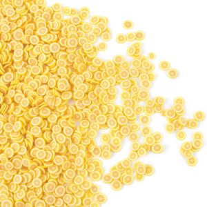 Framendino, Decoración de uñas de 3.53 oz (100 g), rodajas de limón amarillo, lindas calcomanías de limo de frutas en 3D, dijes de polímero de Framendino, Decoración de uñas de 3.53 oz (100 g), rodajas de limón amarillo, lindas calcomanías de limo de frutas en 3D, dijes de polímero de