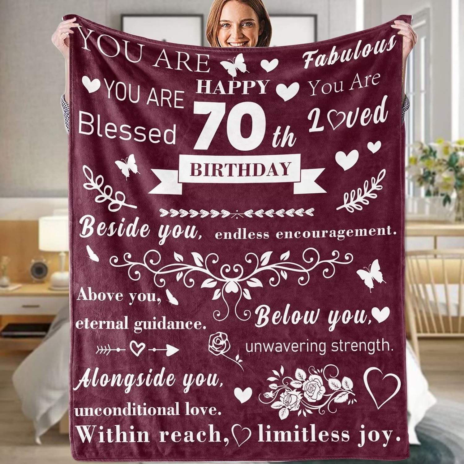 Regalos de 70 cumpleaños para mujeres, regalos de cumpleaños para mamá, regalos de cumpleaños para ella, regalos para mujeres, esposa, madre,