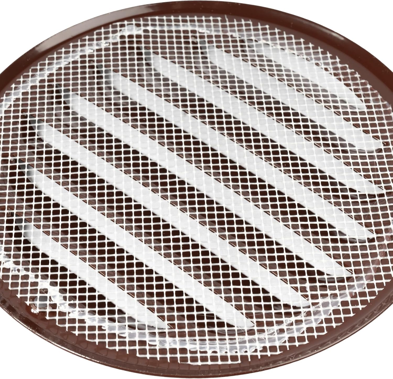 Paquete de 2 cubiertas de ventilación marrones de 4 pulgadas – Ventilación redonda de metal Soffit – Rejilla de ventilación de aire – Cubierta de