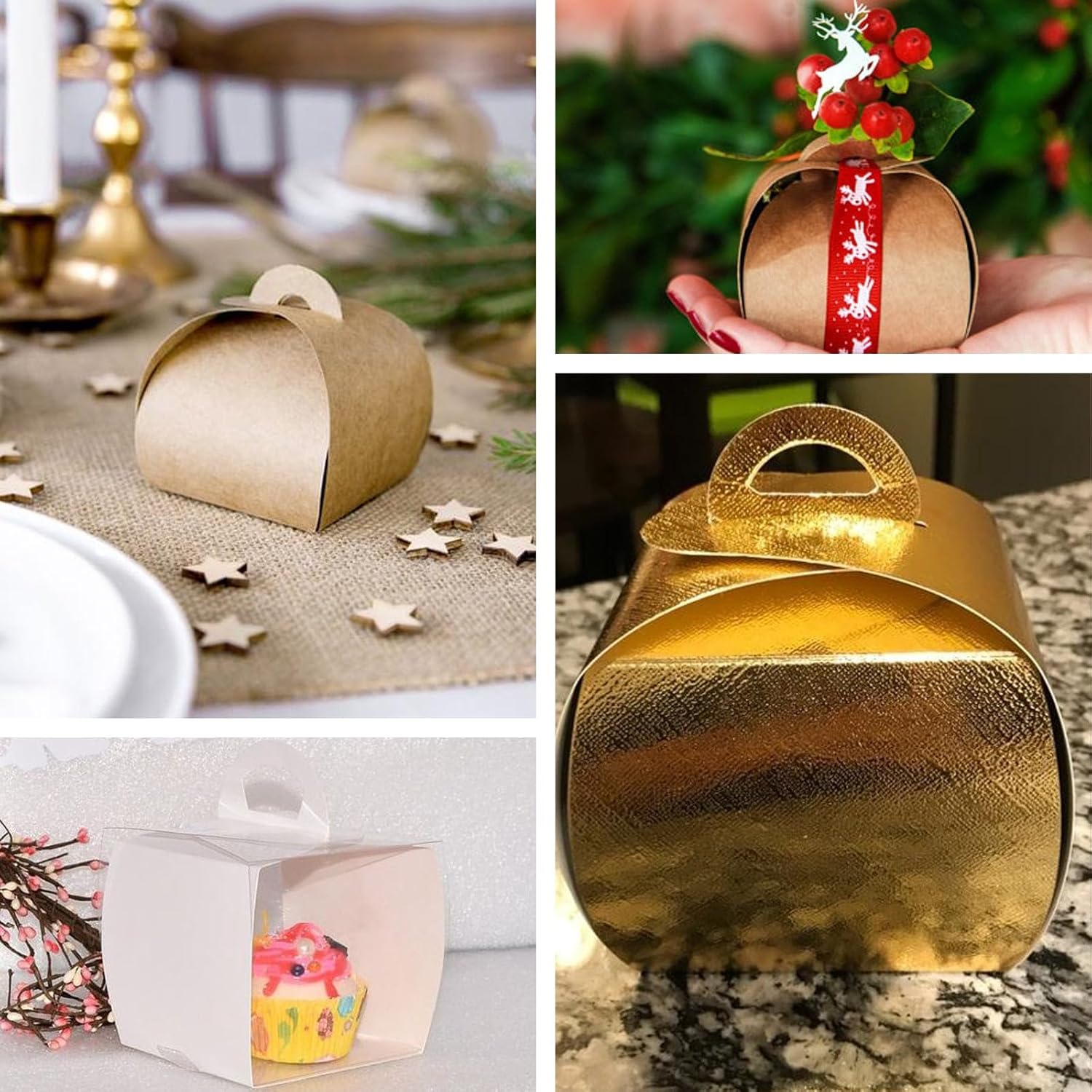 Efavormart – 25 cajas plateadas para regalos de dulces, cajas de regalo para fiestas, despedidas de soltera, bodas, fiestas