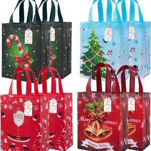 STYPOP Pequeñas bolsas de regalo de Navidad para regalos de Navidad, 24 bolsas de regalo de Navidad no tejidas, bolsas de Navidad reutilizables, STYPOP Pequeñas bolsas de regalo de Navidad para regalos de Navidad, 24 bolsas de regalo de Navidad no tejidas, bolsas de Navidad reutilizables,