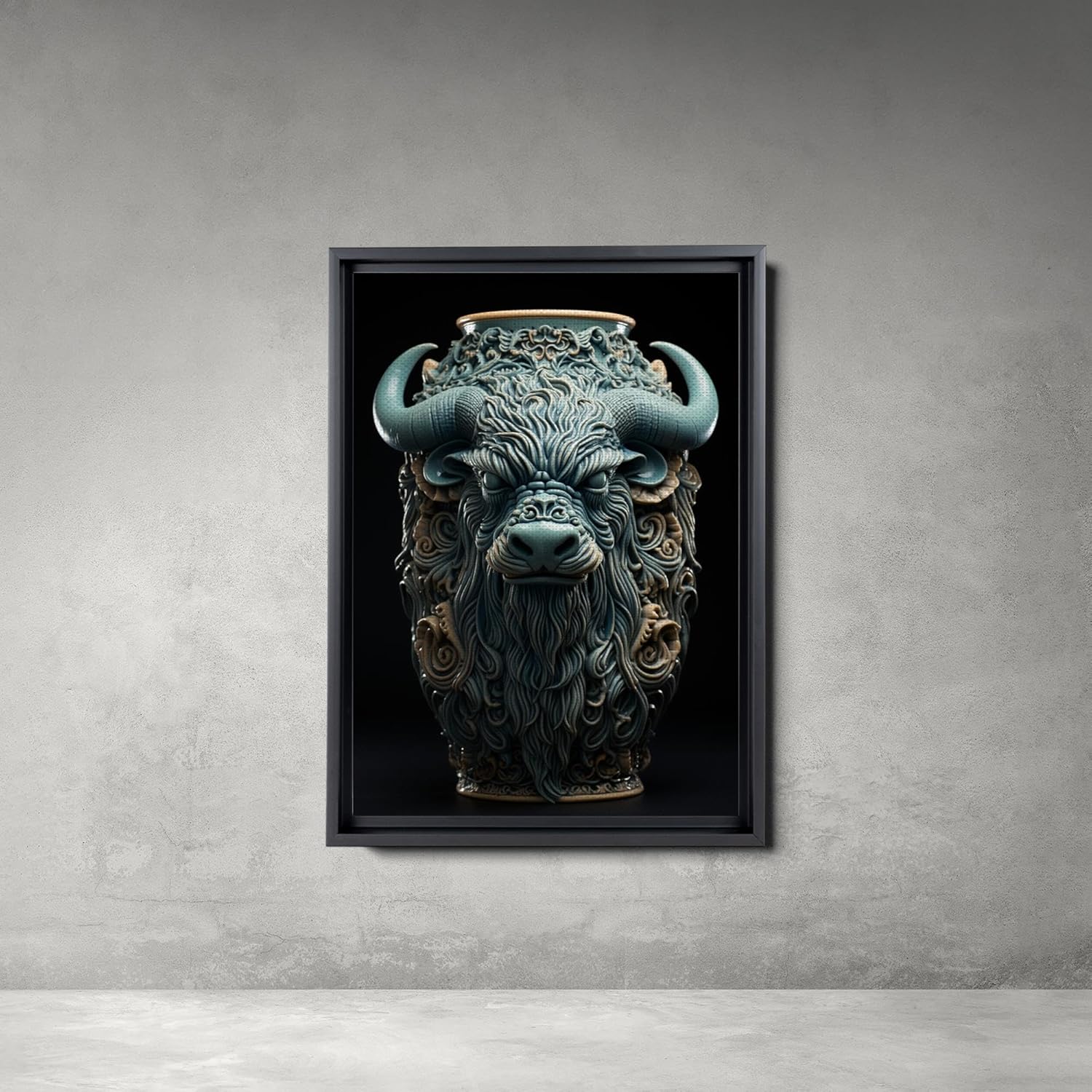 printable wall art, aesthetic room decor, fireplace mantel art, nursery wall decor, yak printing art, yak