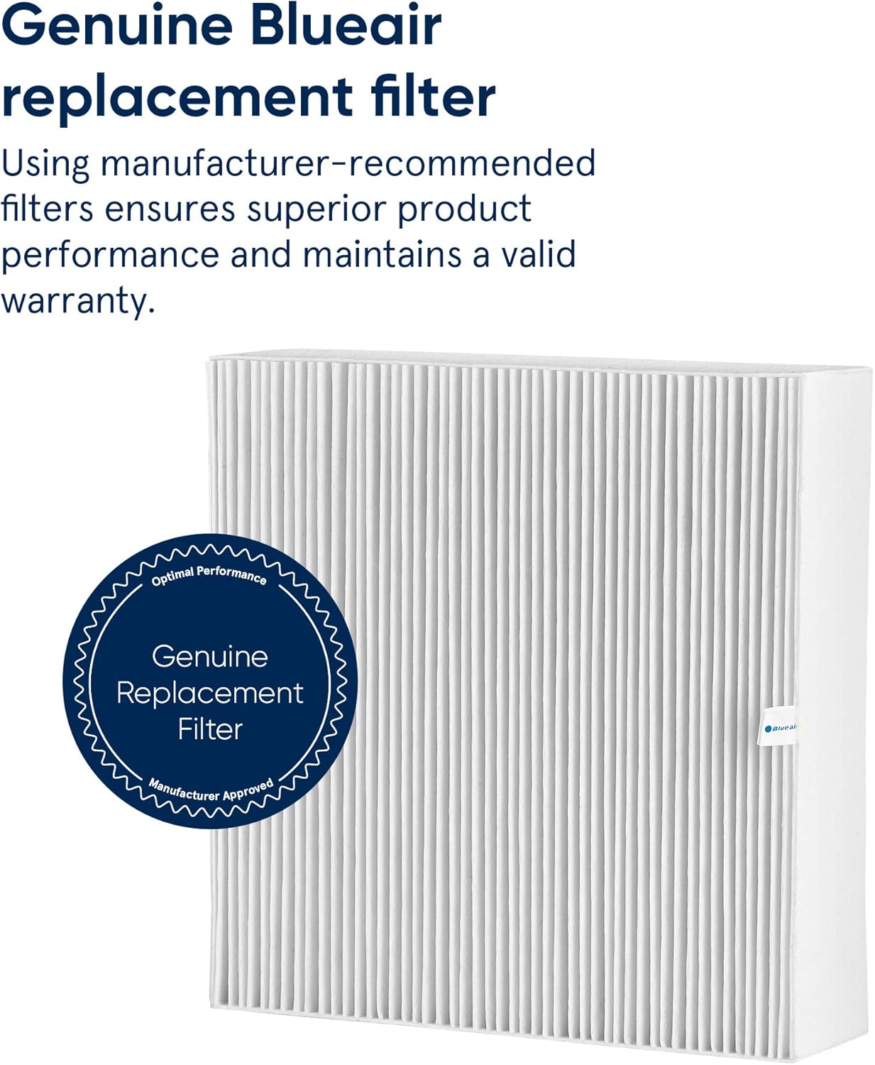 Blueair Blue Pure Fan – Filtro de repuesto genuino para ventilador, filtro de partículas para contaminantes grandes como polen y polvo