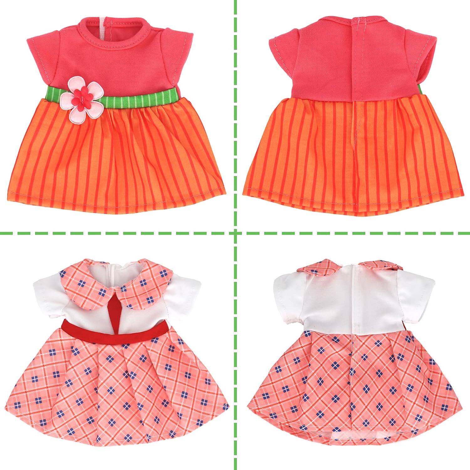 SOTOGO Ropa de muñeca de 16 piezas para muñecas Alive Baby Doll Clothing Fits 13, 14, 14.5 pulgadas, ropa y accesorios para muñecas americanas