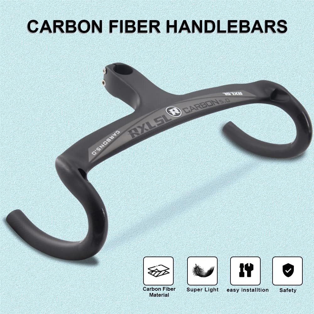 Barras de caída integradas RXL SL manillar de vástago integrado, diseño ergonómico, bicicleta de ciudad, manillar de cuerda rota, 1-18 pulgadas,