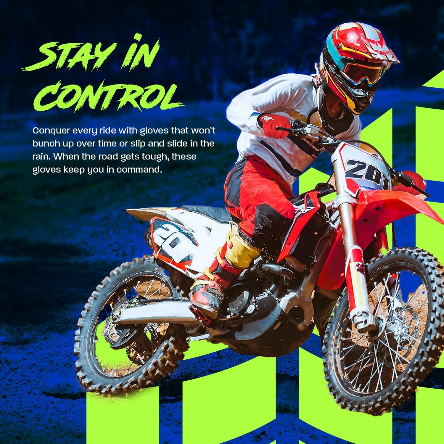 HWK Guantes de motocicleta para hombres y mujeres, motocross, conducción, tácticos, ciclismo, motociclismo, carreras, guantes multiusos