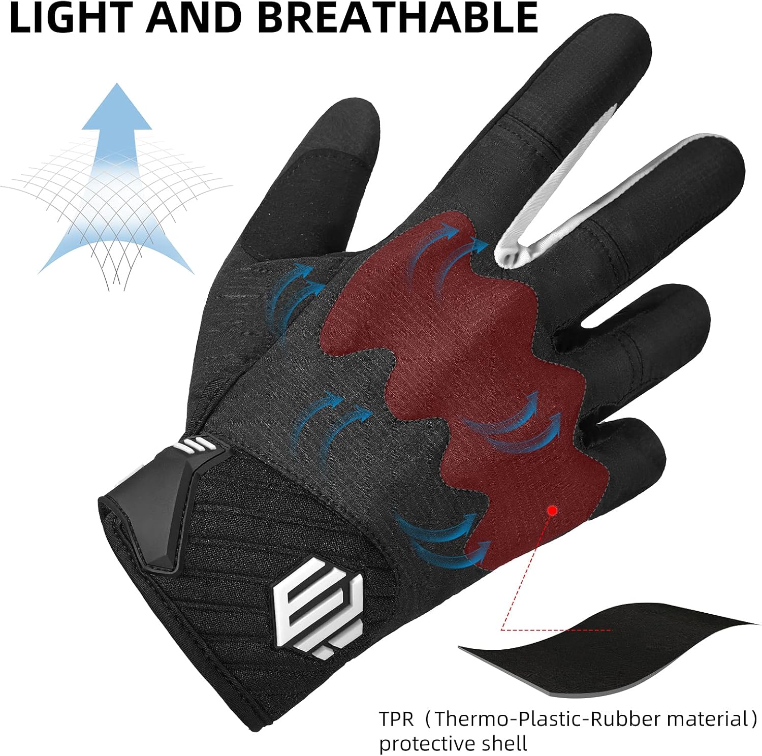 ILM Guantes de motocicleta para adultos, motocross, ATV, MTB, bicicleta de montaña, guante con pantalla táctil para bicicleta, ciclismo, BMX,