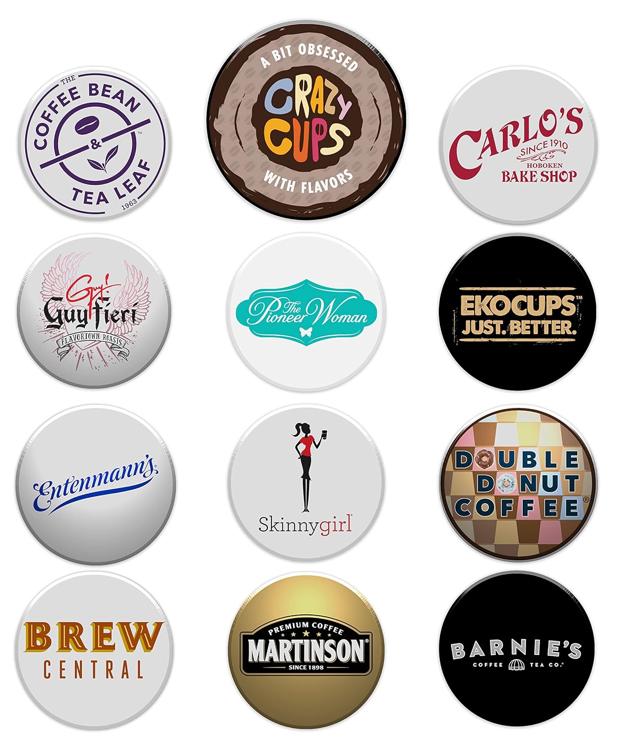 Perfect Samplers Paquete variado de cápsulas de café de vainilla francesa, café tostado medio para máquinas Keurig K Cup, muestra de cápsulas de