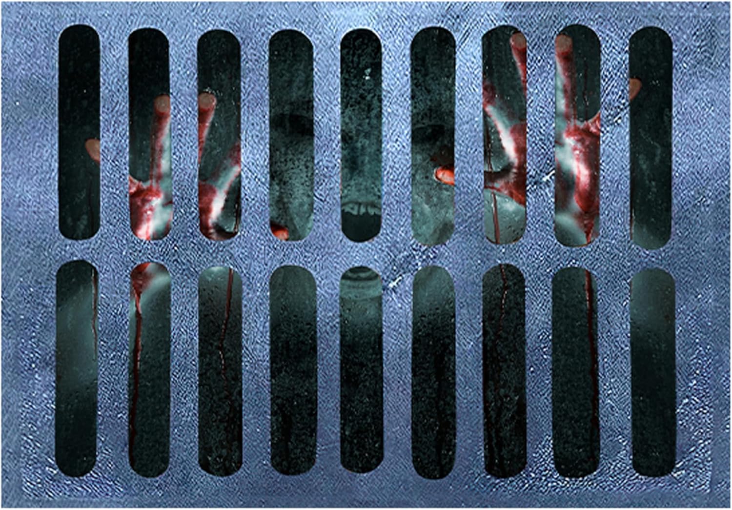 Tapete de Halloween para puerta, de 19.7 x 31.5 in, tapete de bienvenida de Halloween 3D, tapete de entrada espeluznante antideslizante para