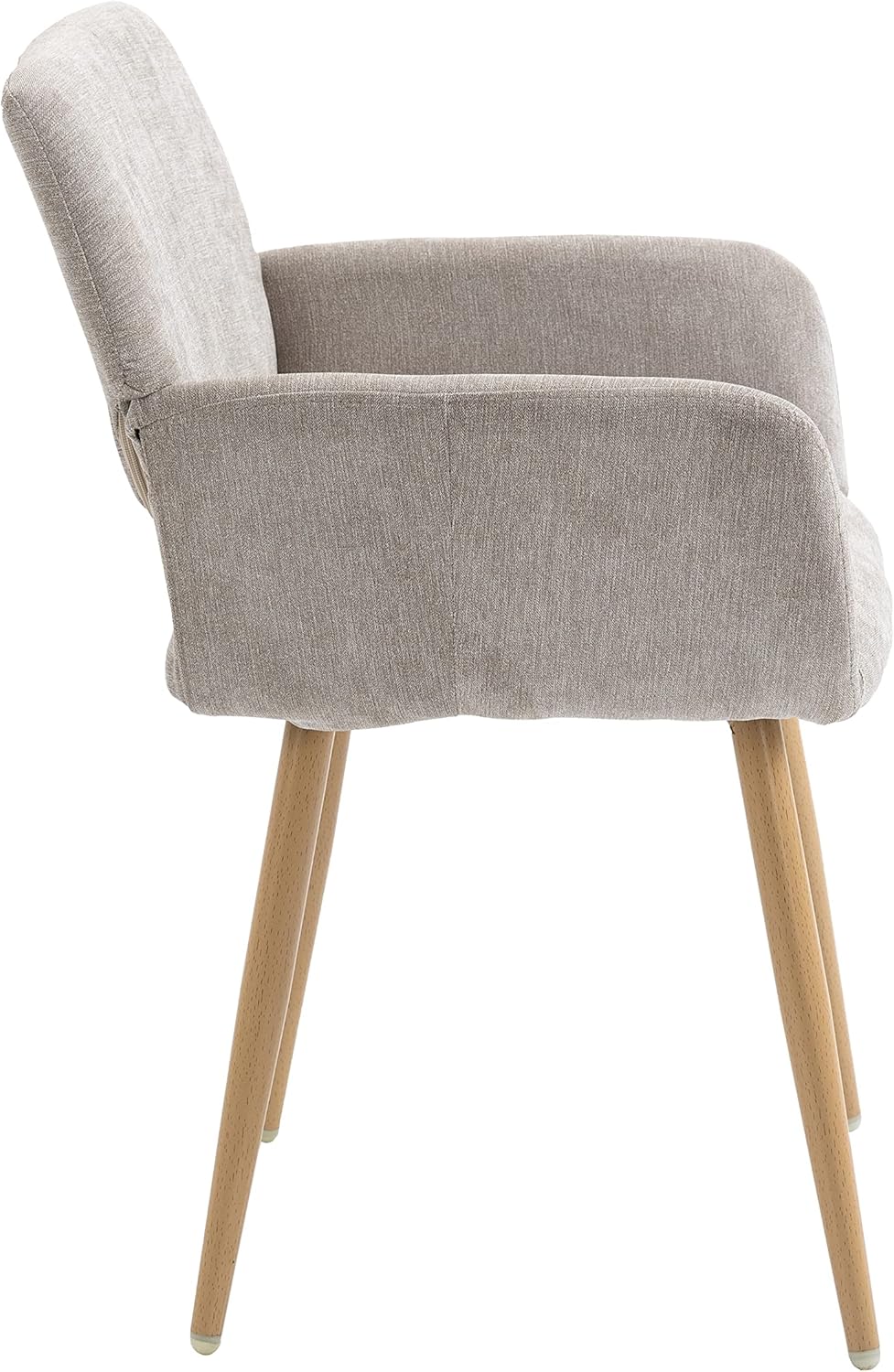 Goujxcy Silla de tocador de tela, sillas de escritorio de maquillaje modernas para niñas y mujeres, elegante sillón de ocio, silla lateral tapizada
