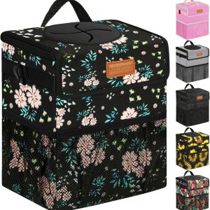 ELONGRIVER Cubo de basura para el asiento trasero del automóvil, a prueba de fugas, bonita bolsa de basura para automóvil, cubo de basura para ELONGRIVER Cubo de basura para el asiento trasero del automóvil, a prueba de fugas, bonita bolsa de basura para automóvil, cubo de basura para