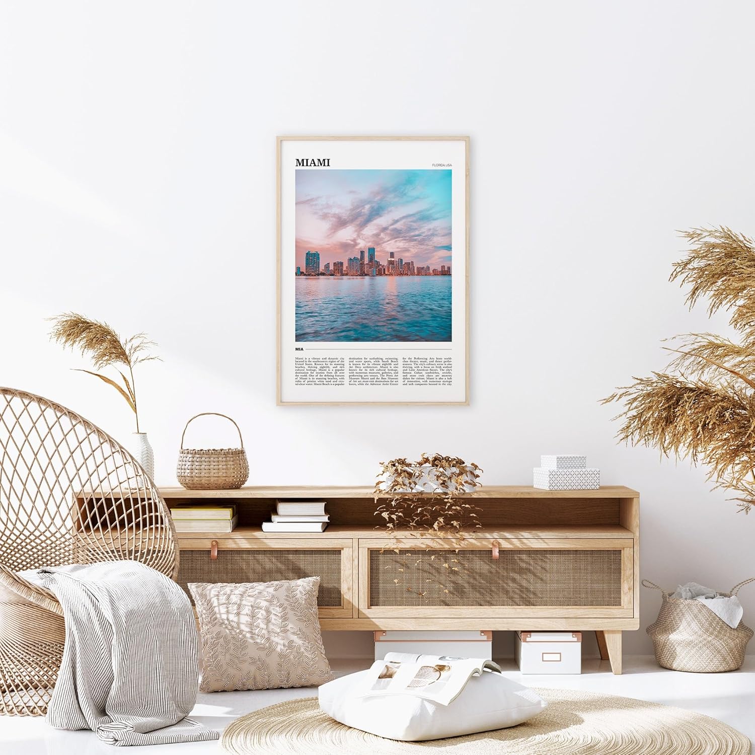 Miami Travel Poster 3, Miami Wall Art, Miami Poster Print, Miami Photo, Miami Decor, Florida, USA