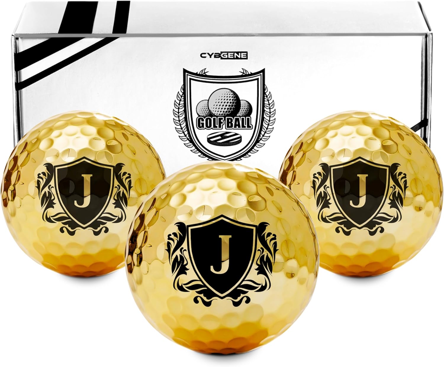 CybGene Regalos de golf únicos para hombres, pelotas de golf de colores personalizadas, accesorios geniales para golfistas, amantes del golf, para