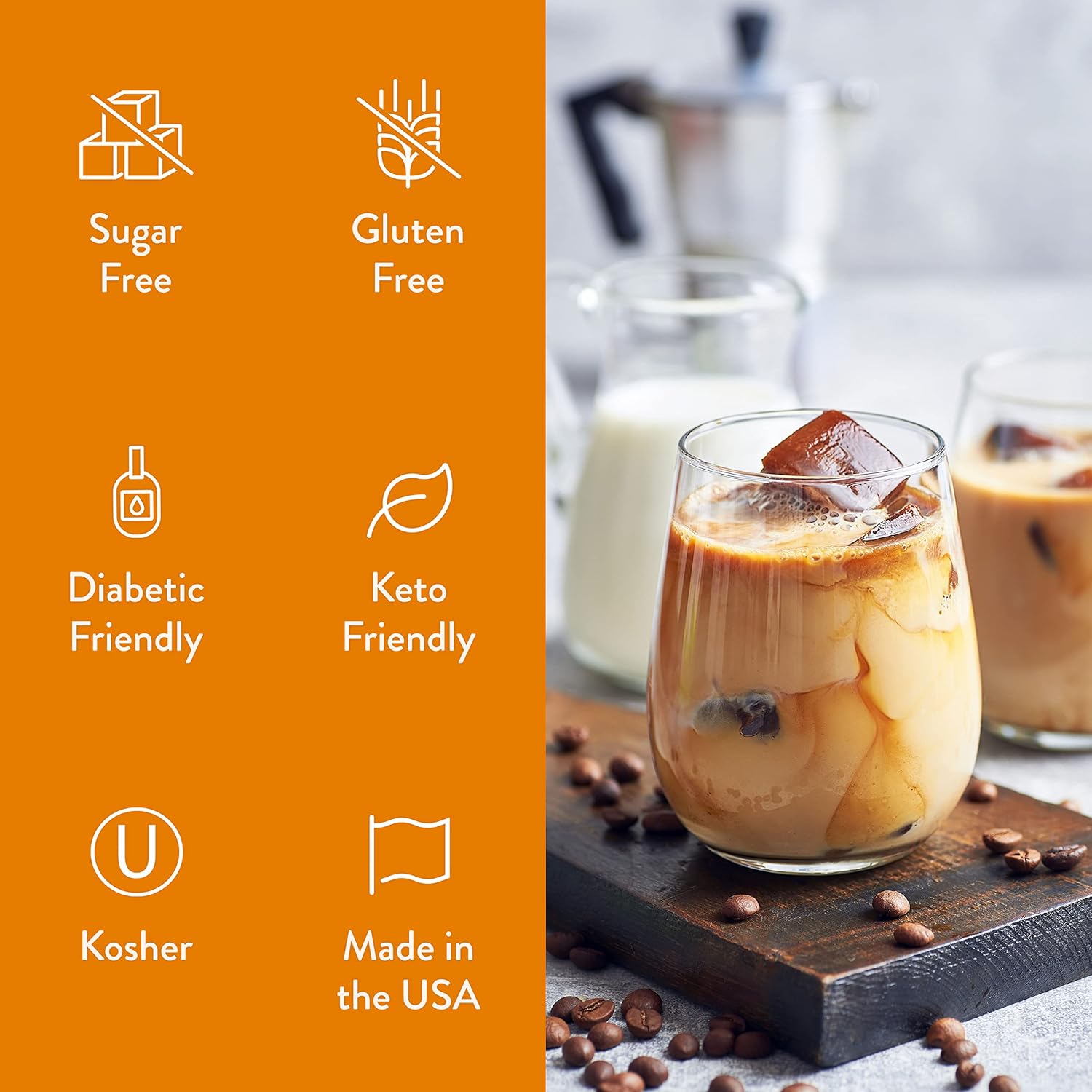 Jordan’s Skinny Syrups – Caramelo de mantequilla, jarabe saborizante sin azúcar, botella de 25.4 onzas (paquete de 1)