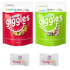 Yumearth Giggles and Sour Giggles – Paquete de 5 onzas con caja variada de mentas (bolsas resellables) Yumearth Giggles and Sour Giggles – Paquete de 5 onzas con caja variada de mentas (bolsas resellables)