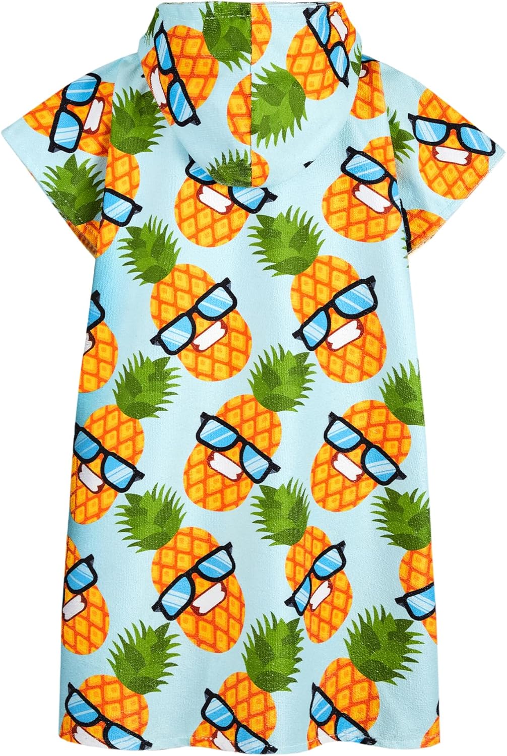 MissShorthair Towel Poncho for Kids, Hooded Beach Towel for Girl&Boy, Surf Poncho Swim Changing Robe Microfiber Bath Towel