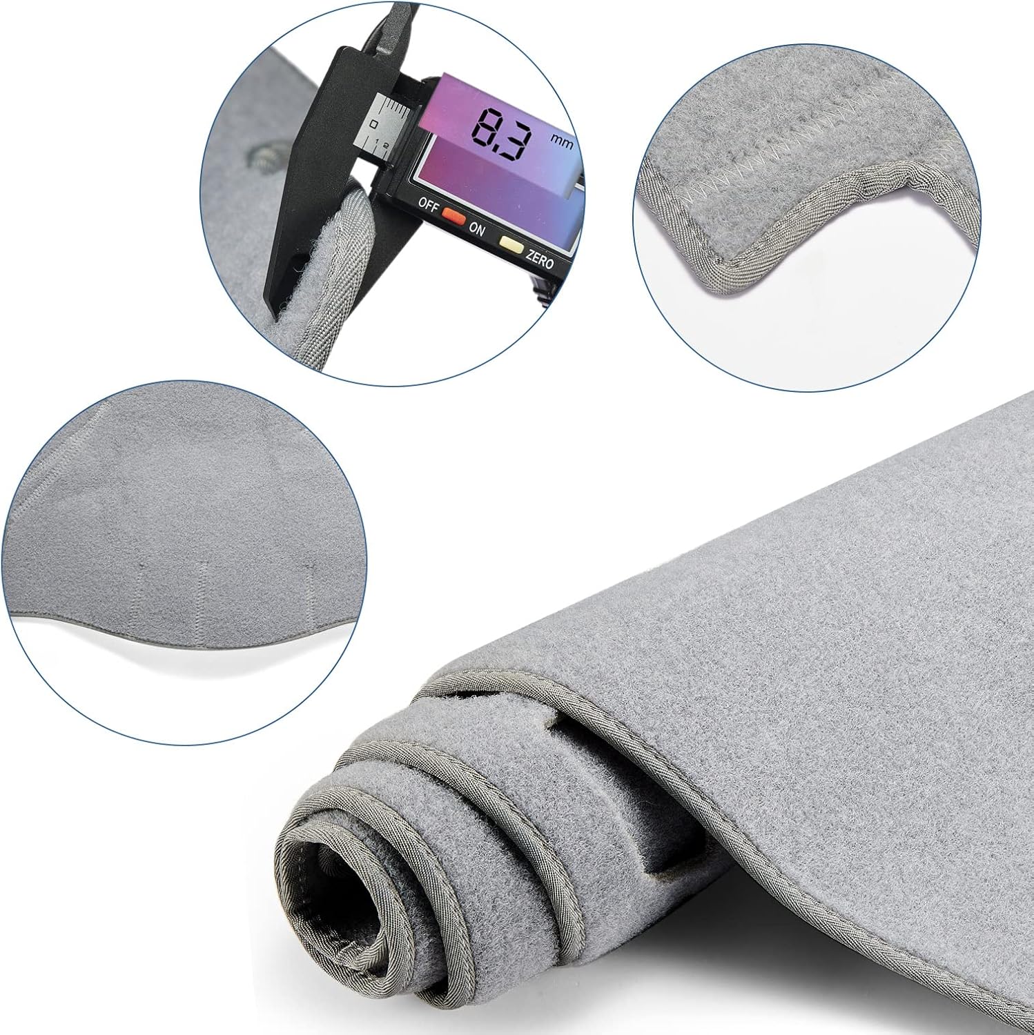 Tapete para cubierta de salpicadero compatible con F150 2015-2018 (con altavoz central)
