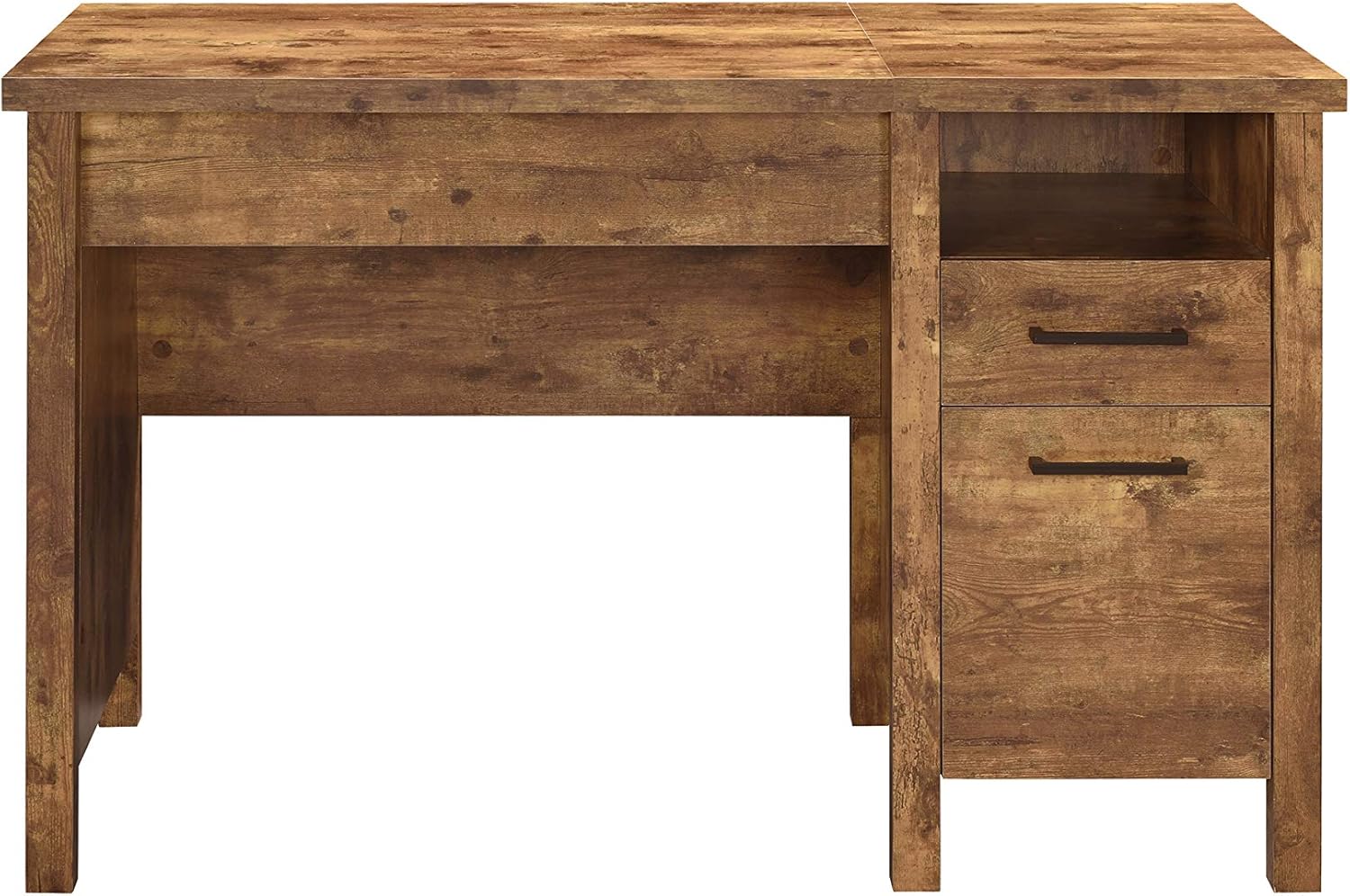 Coaster Furniture Delwin 881240 – Armario de archivos con tapa de elevación antigua, nuez moscada