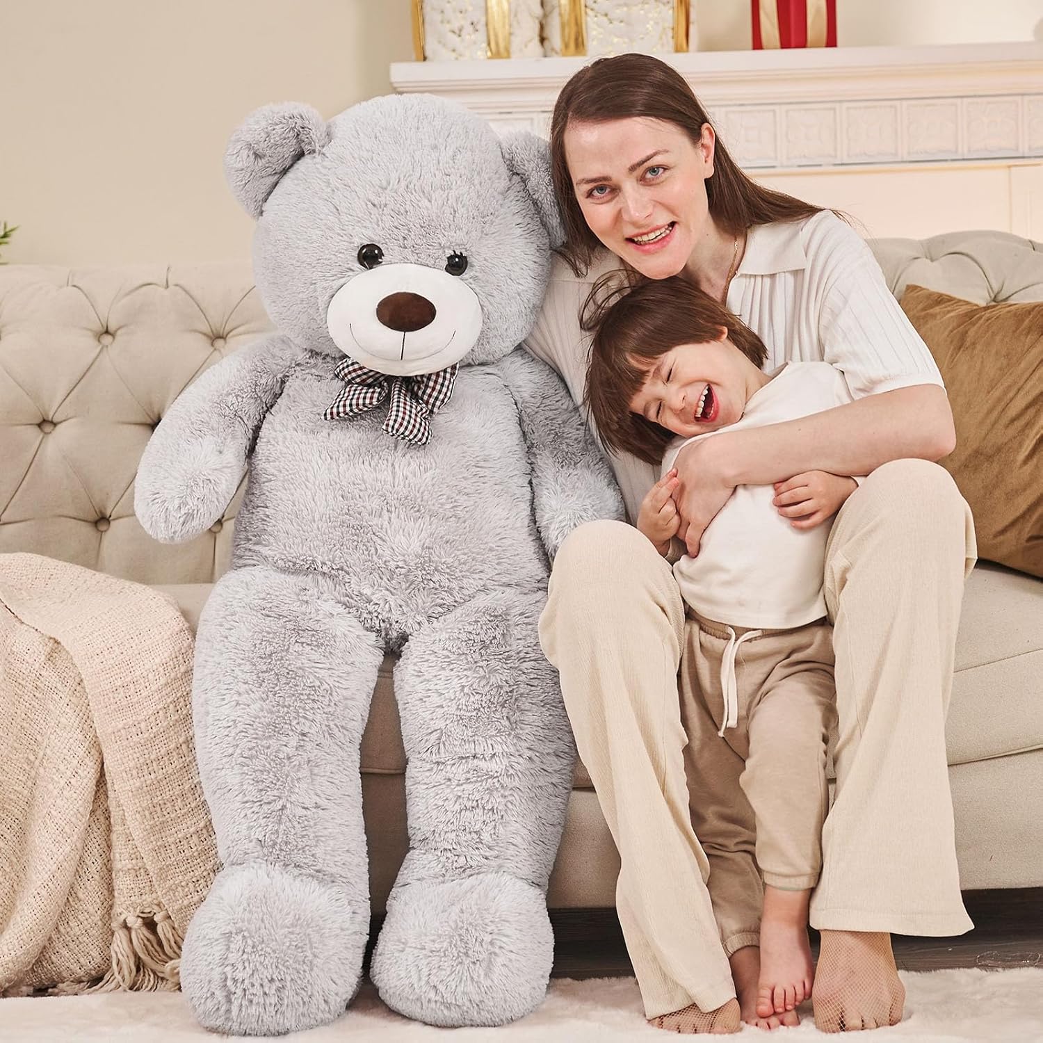 Oso de peluche gigante Misscindy para tu novia o para niños y niñas (47 pulgadas)