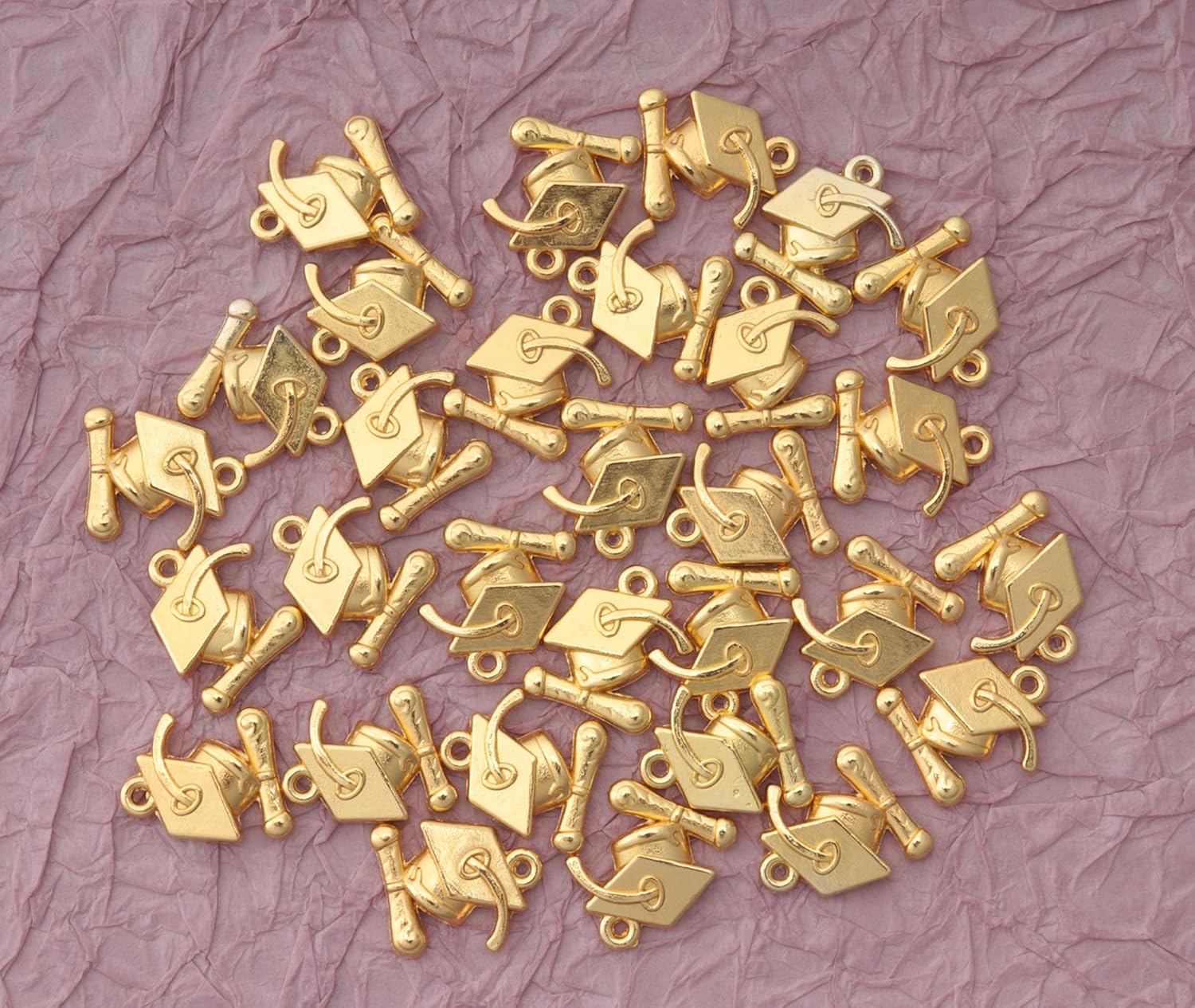 Ruwado 30 dijes de graduación con diploma de metal, lindos colgantes de cuentas para hacer joyas, kits de collares, pulseras, llavero, aretes,