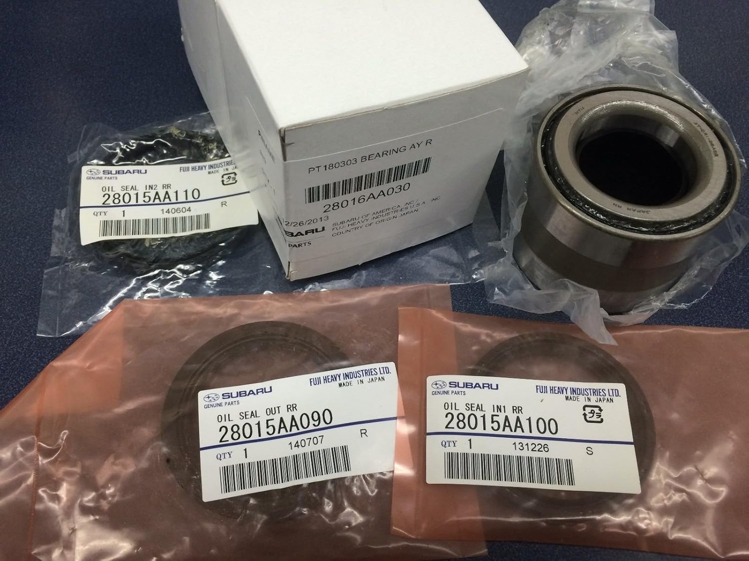 OEM Subaru Set de rodamientos para ruedas traseras WRX Legacy Forester Outback Impreza original