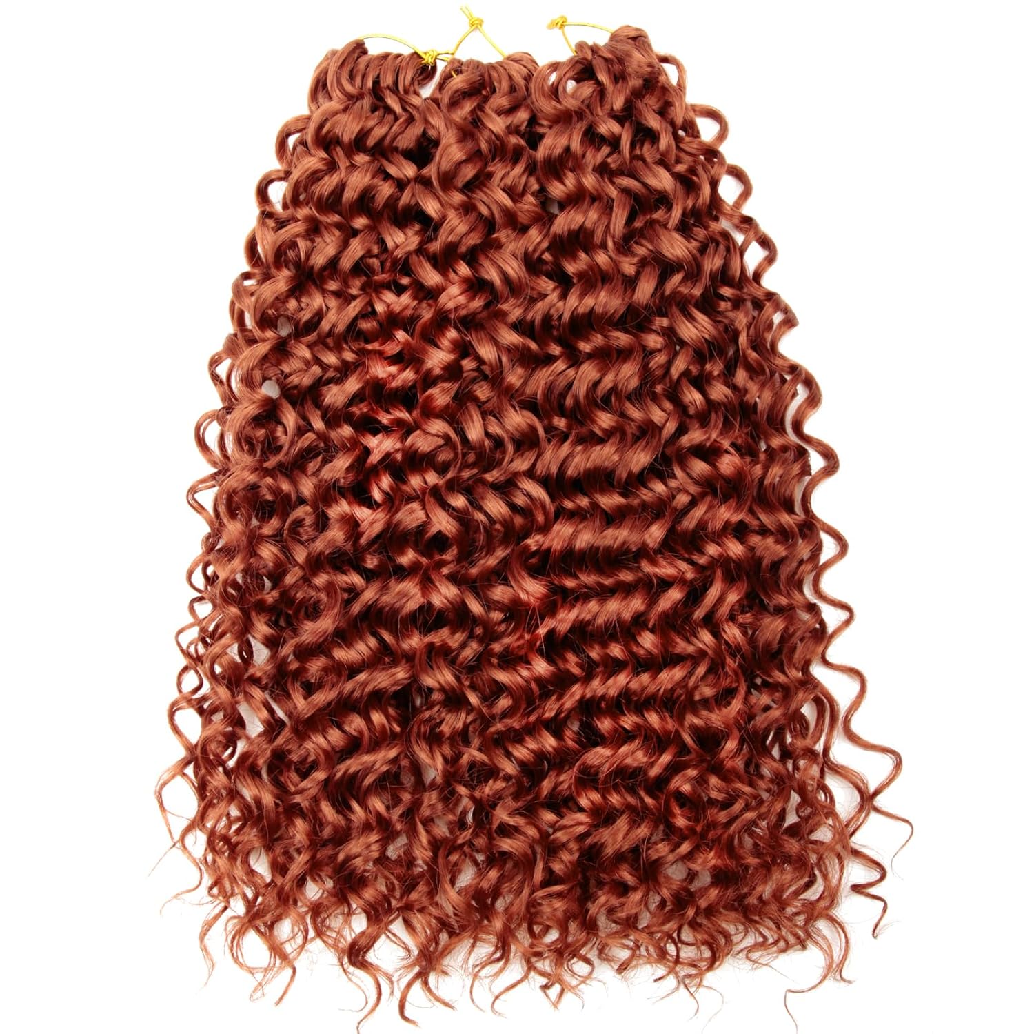 GoGo Curl Crochet Hair 24 pulgadas onda de agua pelo de ganchillo Ombre sintético bohemio ganchillo trenzado onda profunda extensiones de cabello