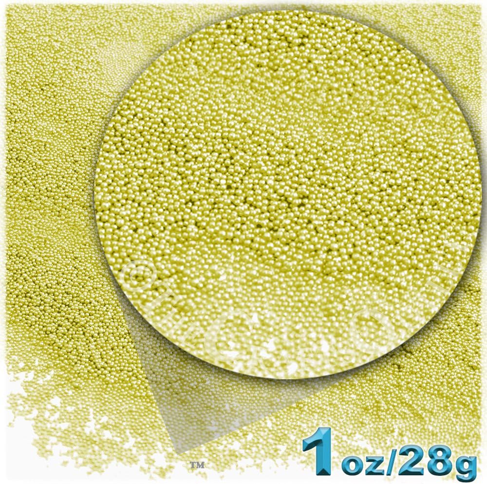 The Crafts Outlet Acabado Opaco, Vidrio, Microperlas 0.024 in, Ideal para Caviar, Perla Opaco