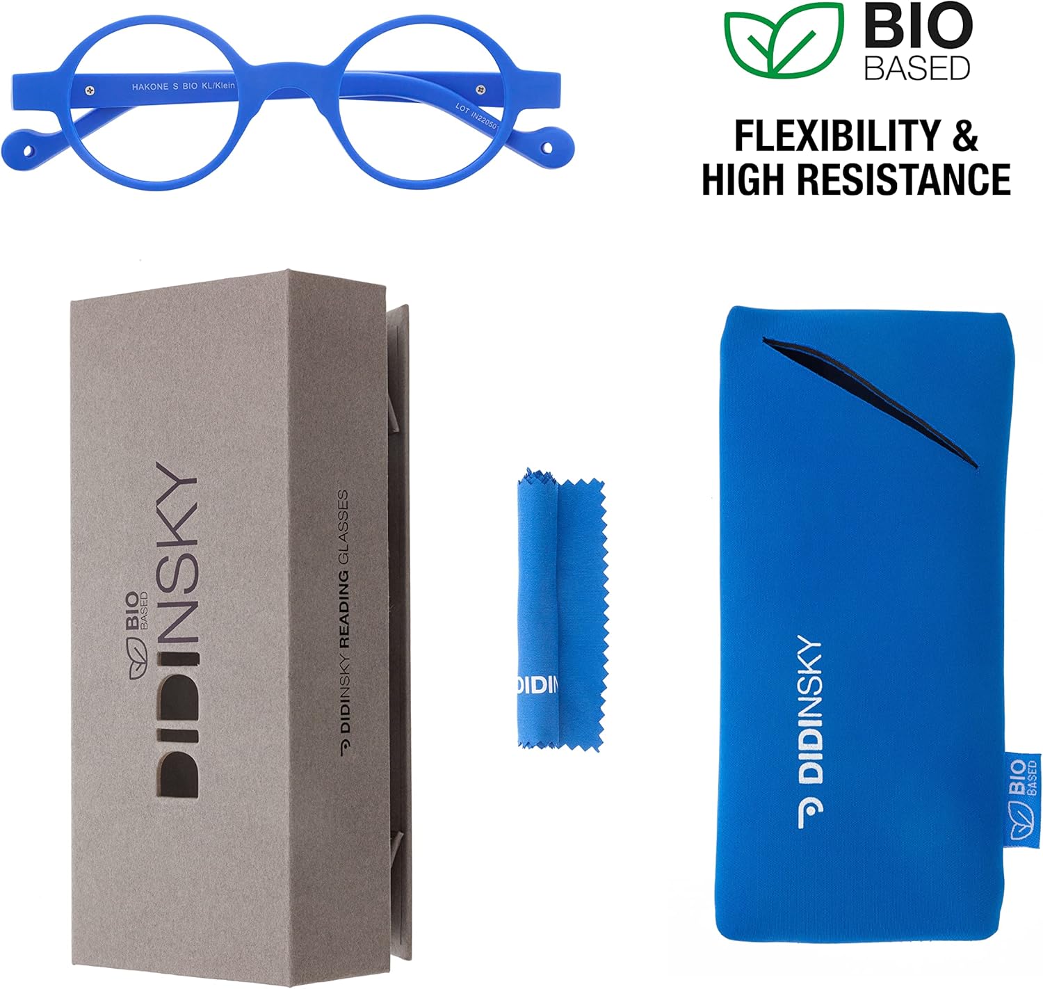 Lectores Gafas De Lectura Para Presbicia Anti Luz Azul Para Hombres Y Mujeres. Tacto De Goma, Patillas Flexibles Y Lentes Anti-Reflectantes. Klein