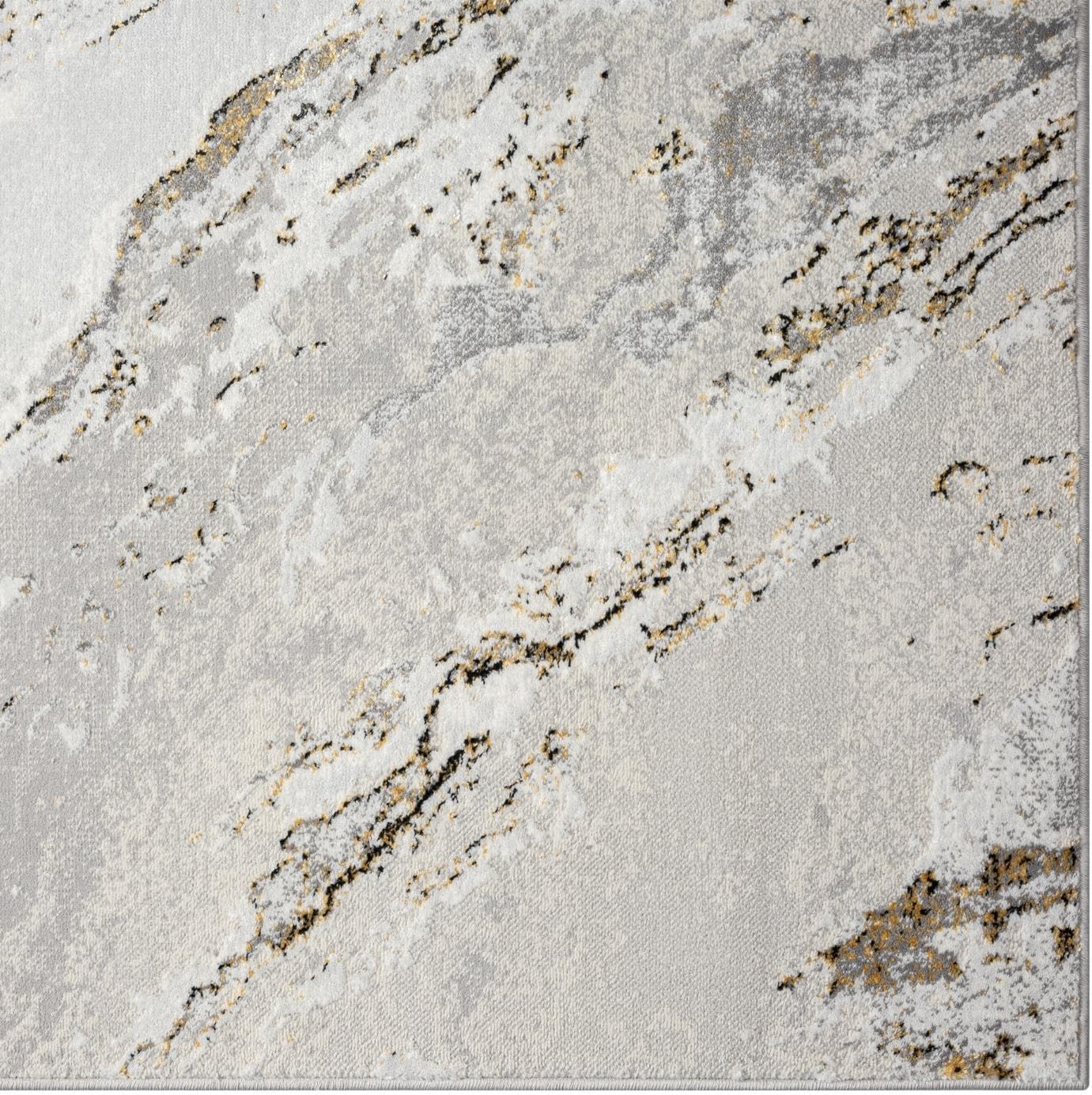 LUXE WEAVERS Chelsea Collection 7356 – Alfombra abstracta moderna de 8 x 10 pulgadas, color antracita
