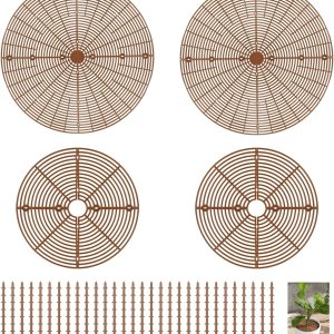 4 rejillas de suelo para macetas, cubierta de plástico para macetas de 20.5 pulgadas y 11.8 pulgadas, cubiertas protectoras de suelo cortables, 4 rejillas de suelo para macetas, cubierta de plástico para macetas de 20.5 pulgadas y 11.8 pulgadas, cubiertas protectoras de suelo cortables,