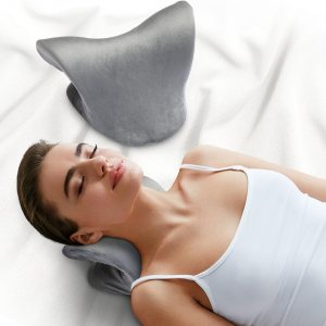 Cheer Collection Relajante de cuello y hombros con funda lavable, almohada estiradora de cuello para aliviar el dolor de cuello y hombros, Cheer Collection Relajante de cuello y hombros con funda lavable, almohada estiradora de cuello para aliviar el dolor de cuello y hombros,
