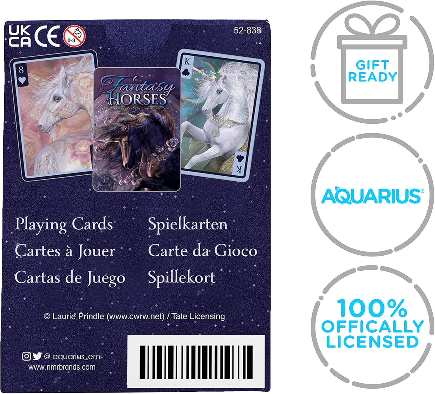 AQUARIUS – Laurie Prindle- Caballos de fantasía jugando a las cartas