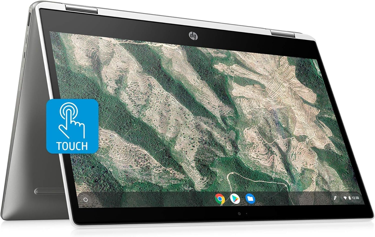 HP Laptop Chromebook x360 14c 2 en 1 (pantalla táctil FHD de 14 pulgadas, Intel i3-1115G4, 8 GB de RAM, 256 GB (128 GB SSD + tarjeta SD de 128 GB))