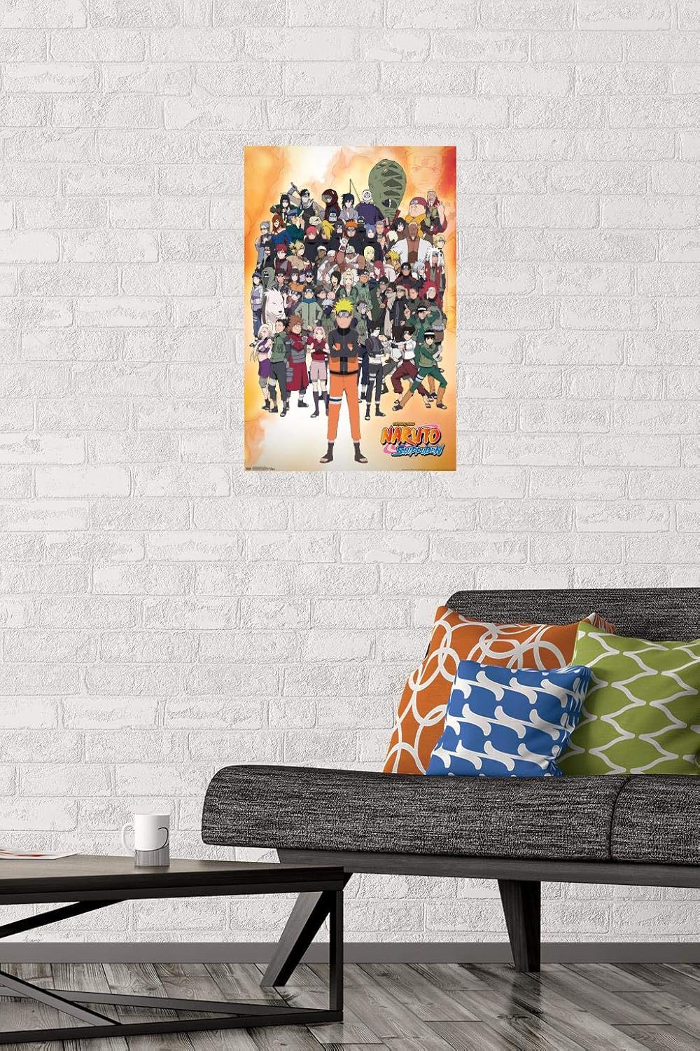 Trends International Naruto Shippuden – Póster de pared de grupo, 14.725 x 22.375 pulgadas, versión premium sin marco