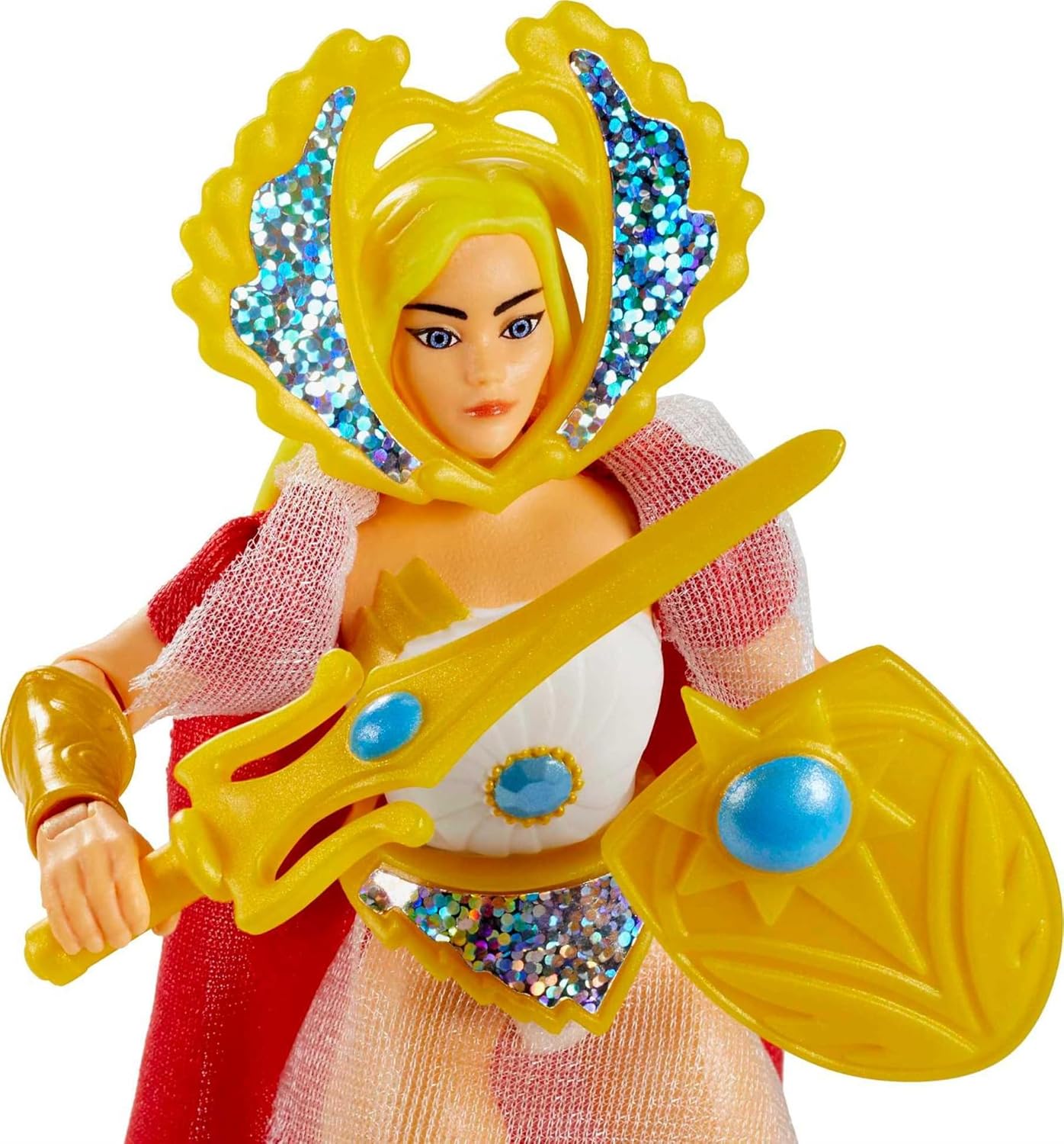 Masters of the Universe Origins Figura de acción, She-Ra, coleccionable, la mujer más poderosa de MOTU, 16 articulaciones articuladas, 5.5 pulgadas