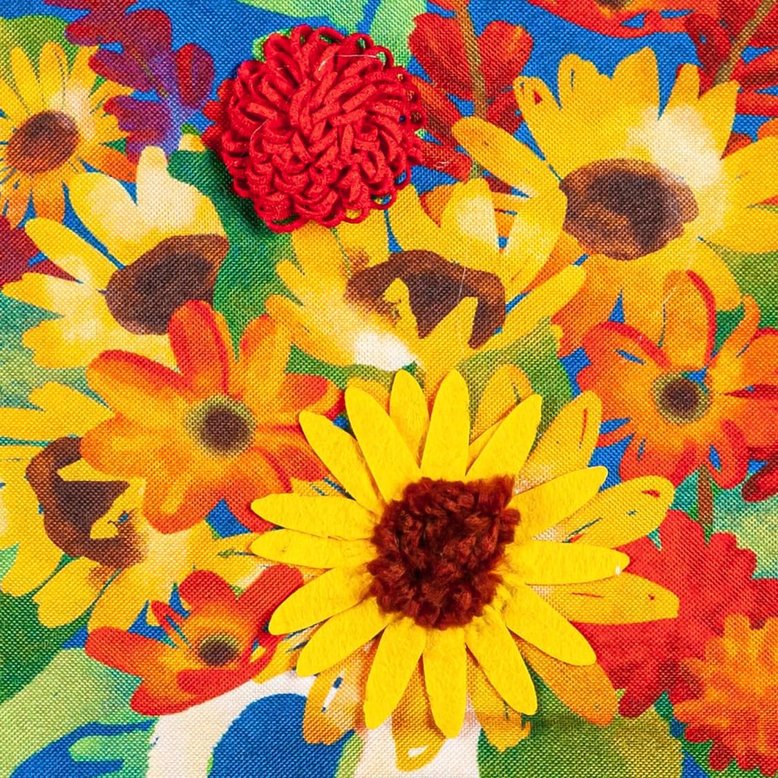 Evergreen Flag Bandera de lino de jardín con arreglo floral bendito, bandera de jardín de otoño de doble cara, 12.5 x 18 pulgadas, decoración otoñal