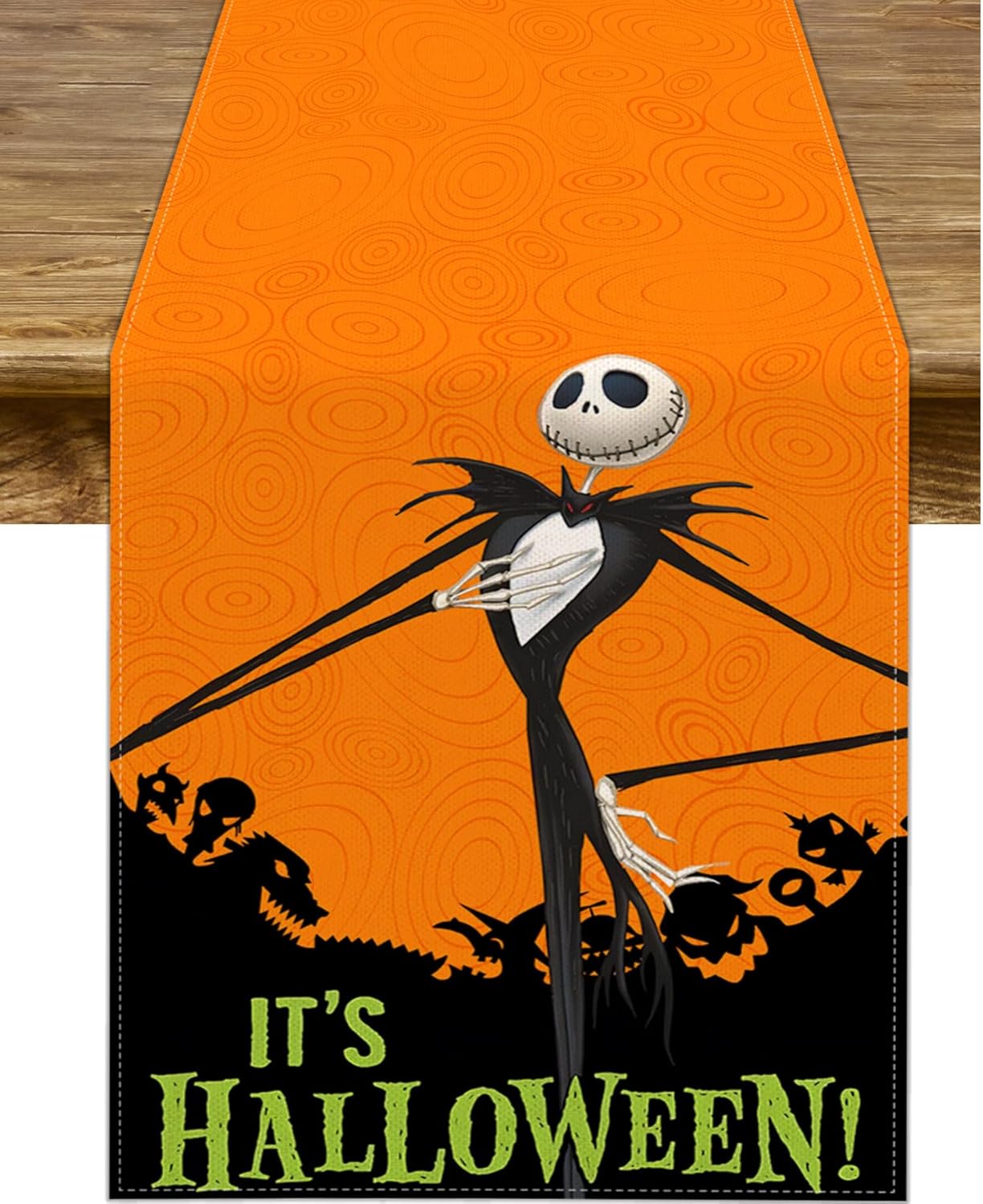 Sunwer Camino de mesa It’s Halloween The Nightmare Before Christmas Jack Skellington para fiesta de cumpleaños, para interiores y exteriores,