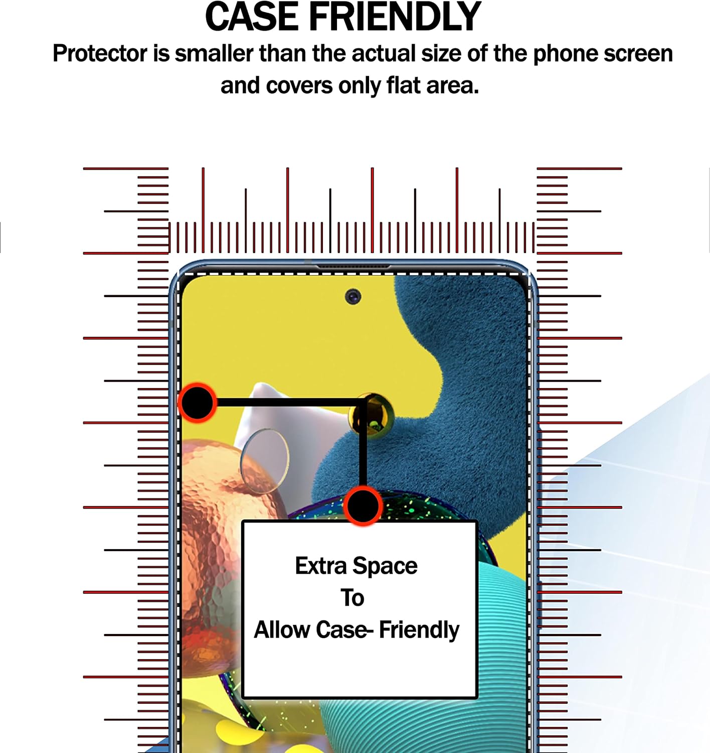 (4 unidades diseñadas para Samsung Galaxy A53 5G  A52  A52 5G  A51  A51 5G  A51 5G UW, protector de pantalla de película de vidrio templado, 0.013