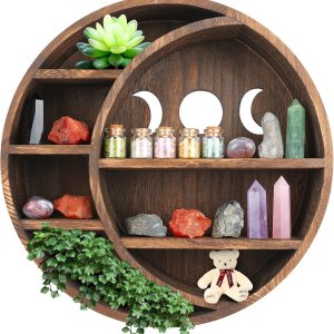 Soporte de cristal, exhibición de cristal para cristal, piedra, aceite esencial, planta pequeña y arte, estante de cristal, decoración de estante de Soporte de cristal, exhibición de cristal para cristal, piedra, aceite esencial, planta pequeña y arte, estante de cristal, decoración de estante de