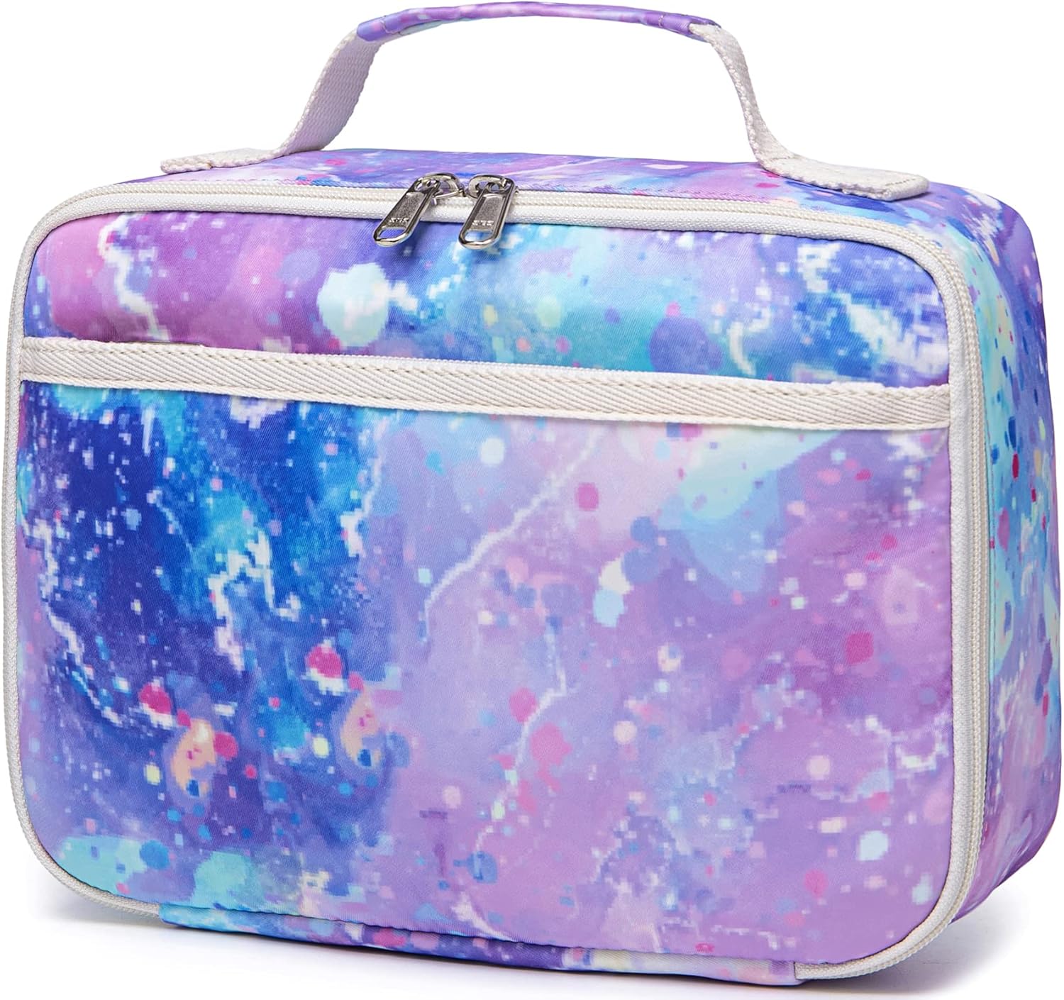 Lonchera para niños y niñas, bolsa con aislamiento para el almuerzo, kit de bolsas de almuerzo reutilizables para la escuela y los viajes (color