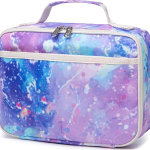 Lonchera para niños y niñas, bolsa con aislamiento para el almuerzo, kit de bolsas de almuerzo reutilizables para la escuela y los viajes (color Lonchera para niños y niñas, bolsa con aislamiento para el almuerzo, kit de bolsas de almuerzo reutilizables para la escuela y los viajes (color