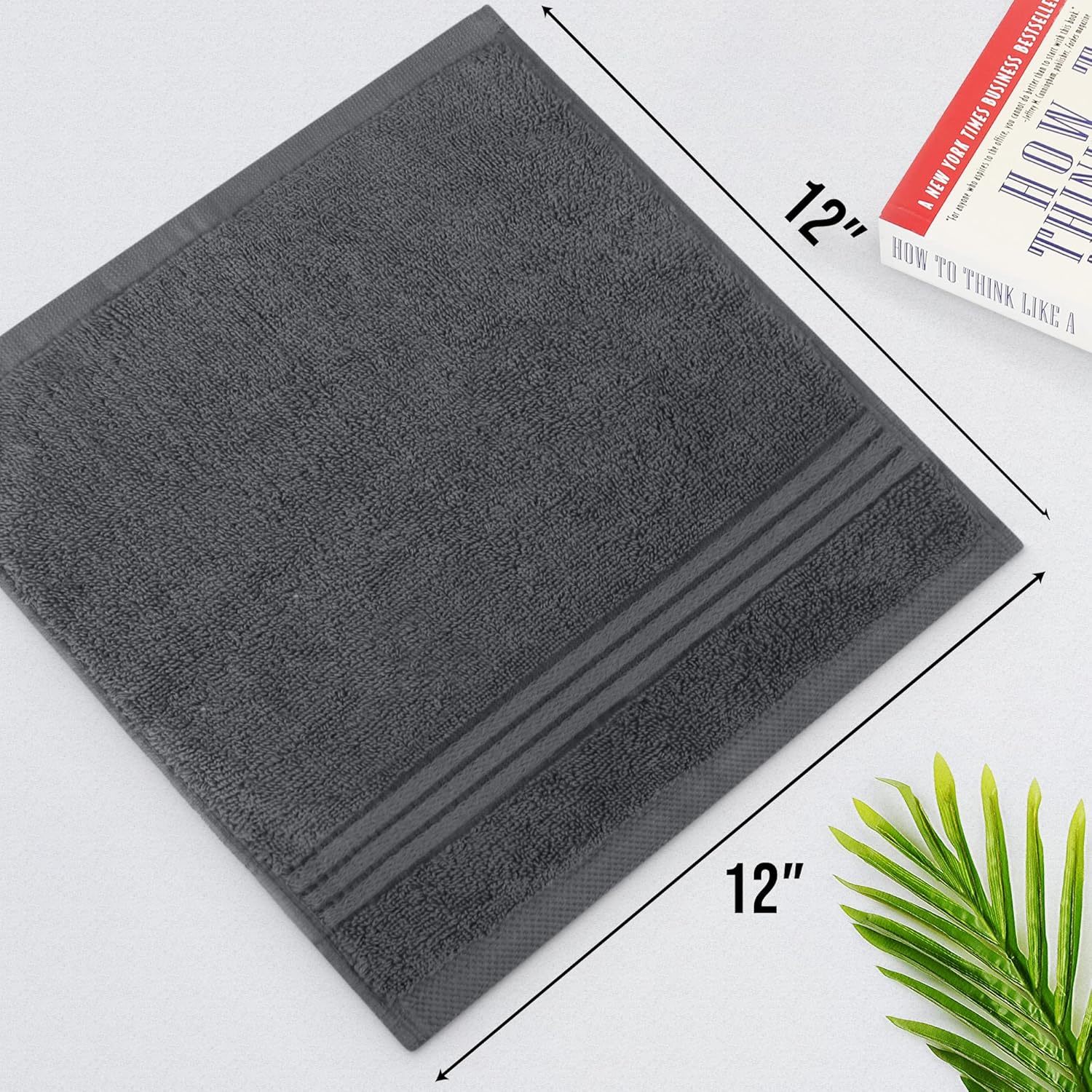 Utopia Towels – Juego de toallas de rostro 100 % algodón hilado en anillo de 600 GSM, secado rápido, muy absorbentes, suaves al tacto, perfectas
