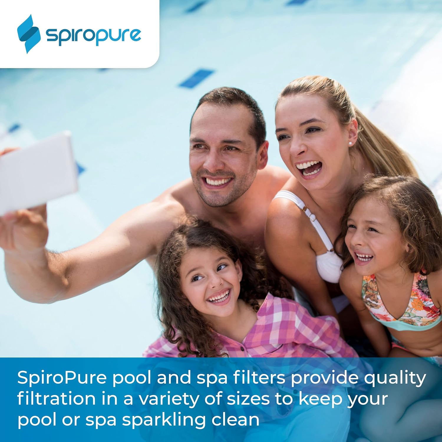SpiroPure Reemplazo para Pleatco PTL50W-SV-P4 Unicel 6CH-50 Filbur FC-0340 Cartucho de repuesto para filtro de piscina de spa de bañera de