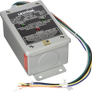 Leviton 32120-1 120240 voltios monofásico, panel de sobretensión, compatible con DHC y X10, corriente de sobretensión máxima de 80Ka L-N Leviton 32120-1 120240 voltios monofásico, panel de sobretensión, compatible con DHC y X10, corriente de sobretensión máxima de 80Ka L-N